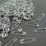 Mix Steel Metal Safety Pin (22 mm, Silver) - Pack of 1000