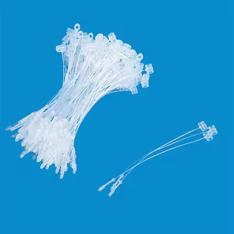 3" White Snap Lock 5000 Pcs Loop Pins Plastic Ties Fasteners NO TAG Gun Required