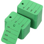 1 Part Printed Garment Price Paper Tag 1000pcs Paper Label (Green)