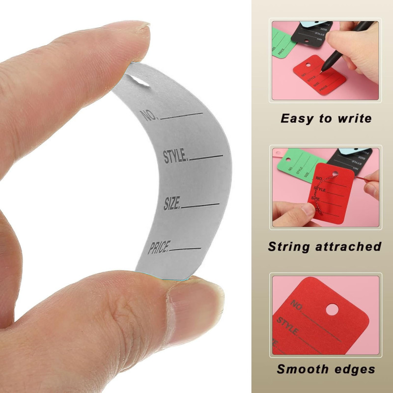 1 Part Printed Garment Price Paper Tag 1000pcs Paper Label (Grey)